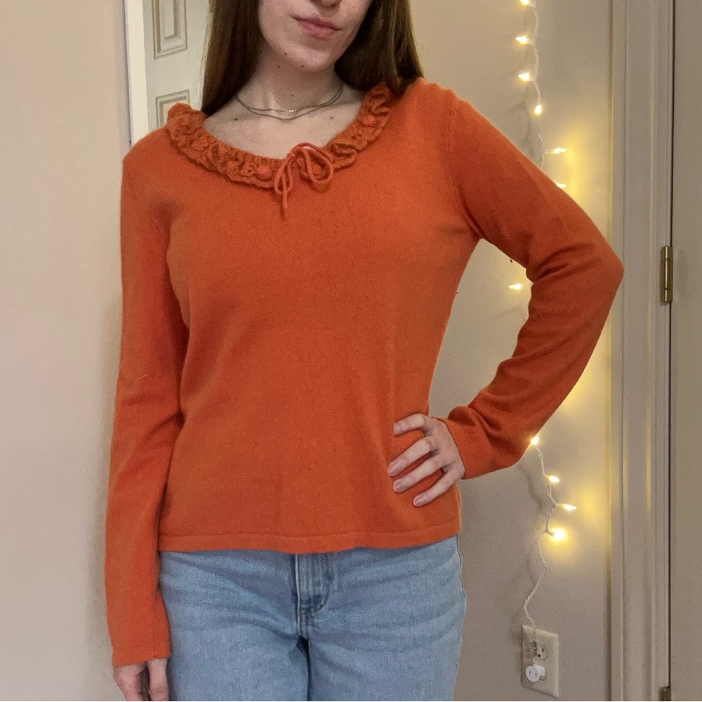 Orange Knit Sweater